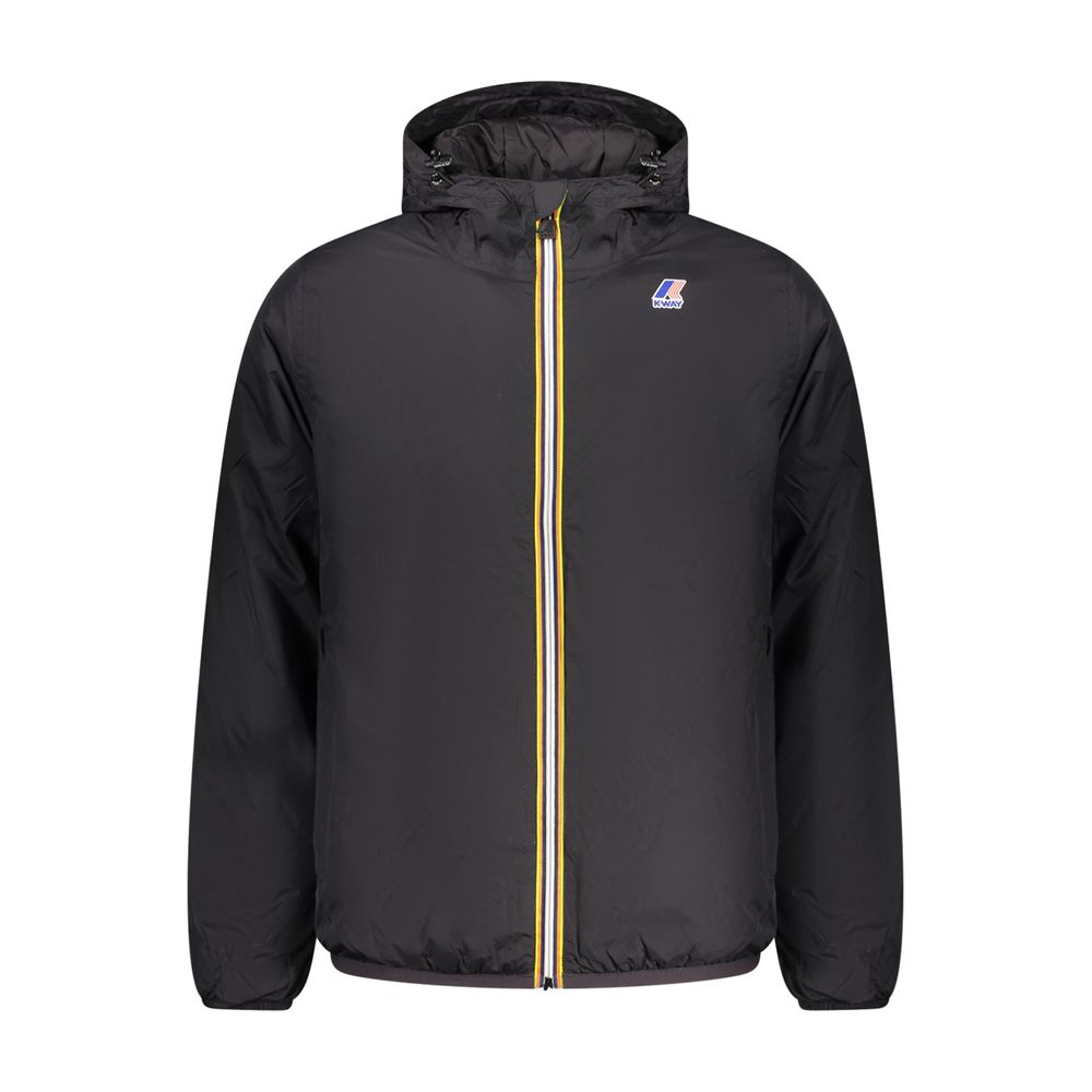 K-WAY Schwarze Herrenjacke aus Polyamid
