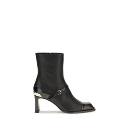 Alexander McQueen Schwarze Stiefeletten aus Lammleder