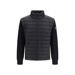 Canada Goose Schwarze Jacke aus recyceltem Polyamid in voller Länge
