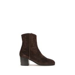 Valentino Garavani Braune Wildleder-Ankle Boots