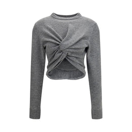 Balenciaga Grauer Oves Aries Wollpullover