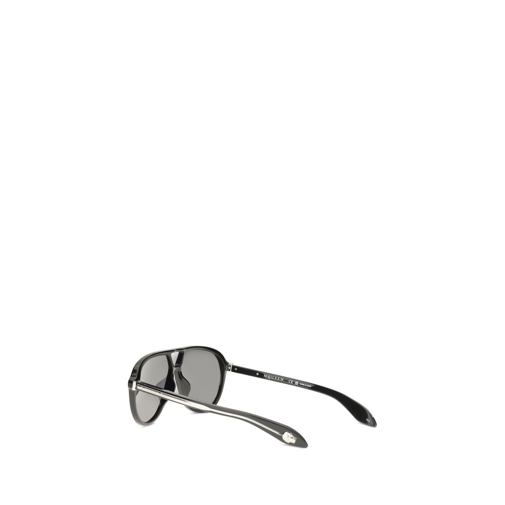 Alexander McQueen Schwarze Sonnenbrille aus Acetat