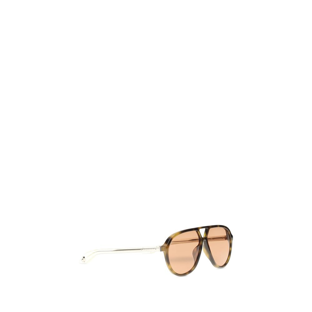 Alexander McQueen Braune Sonnenbrille aus Acetat