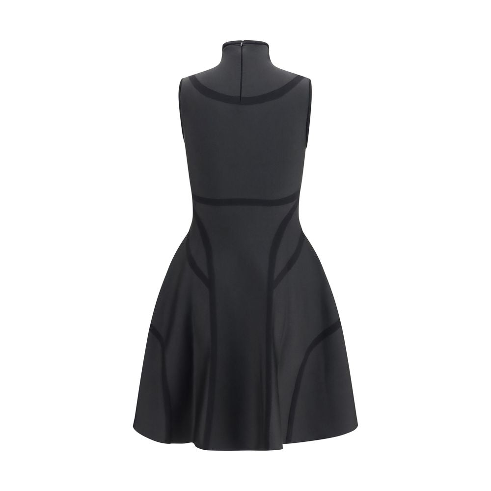 Alexander McQueen Schwarzes Cocktailkleid aus Polyester