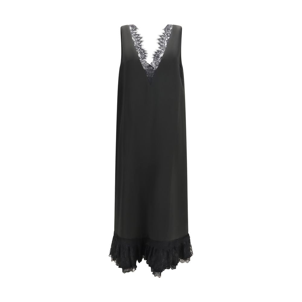 Ganni Schwarzes Freizeitkleid aus Acetat