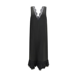Ganni Schwarzes Freizeitkleid aus Acetat