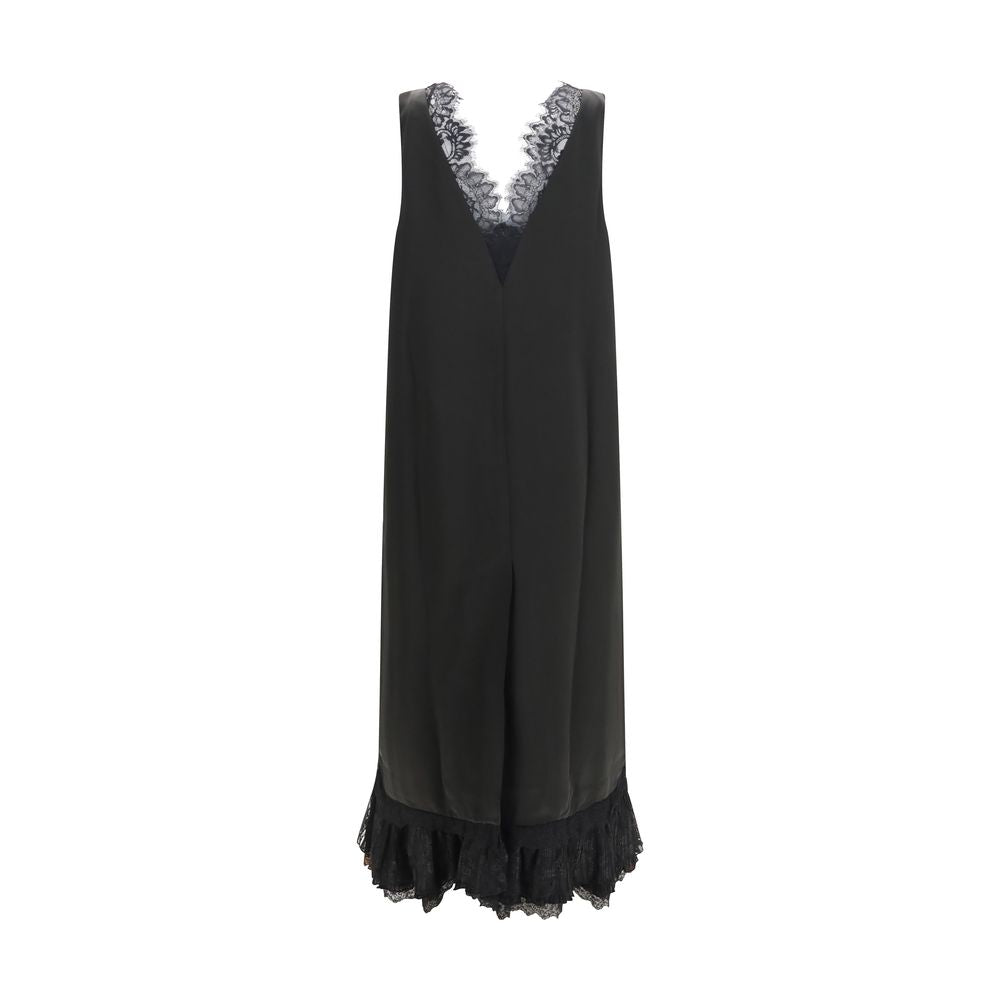 Ganni Schwarzes Freizeitkleid aus Acetat