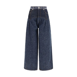 Ganni Blaue Baumwolljeans Denim