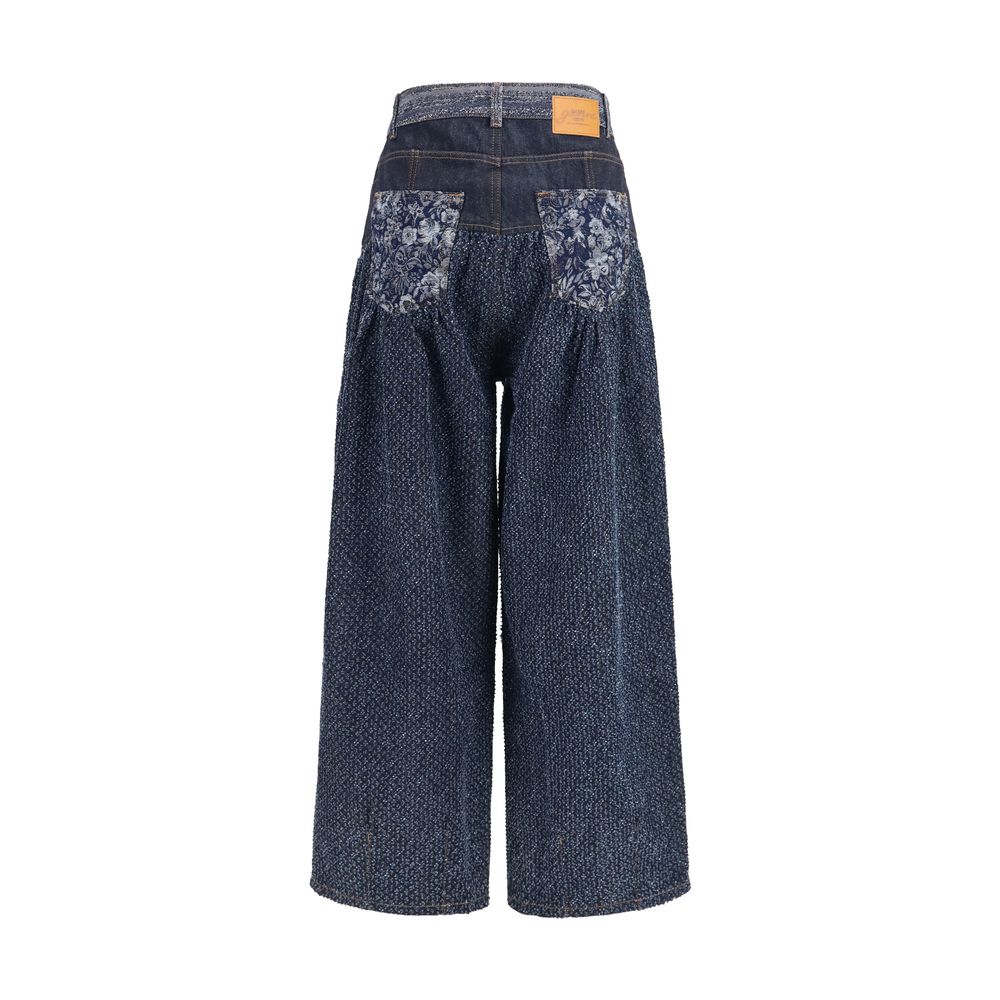 Ganni Blaue Baumwolljeans Denim