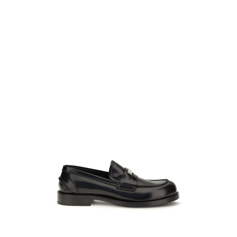 Dolce & Gabbana Schwarze "Bos Taurus" Kalbsleder Loafer zum Hineinschlüpfen