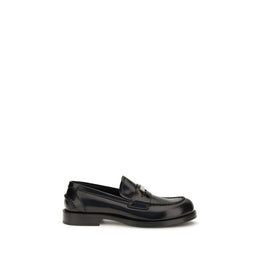 Dolce & Gabbana Schwarze "Bos Taurus" Kalbsleder Loafer zum Hineinschlüpfen