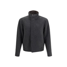 Lardini Grauer Woll-Bomberjacke Aries