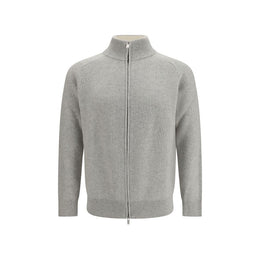 Lardini Grauer Oves Aries Wollpullover