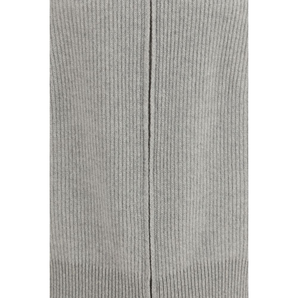 Lardini Grauer Oves Aries Wollpullover
