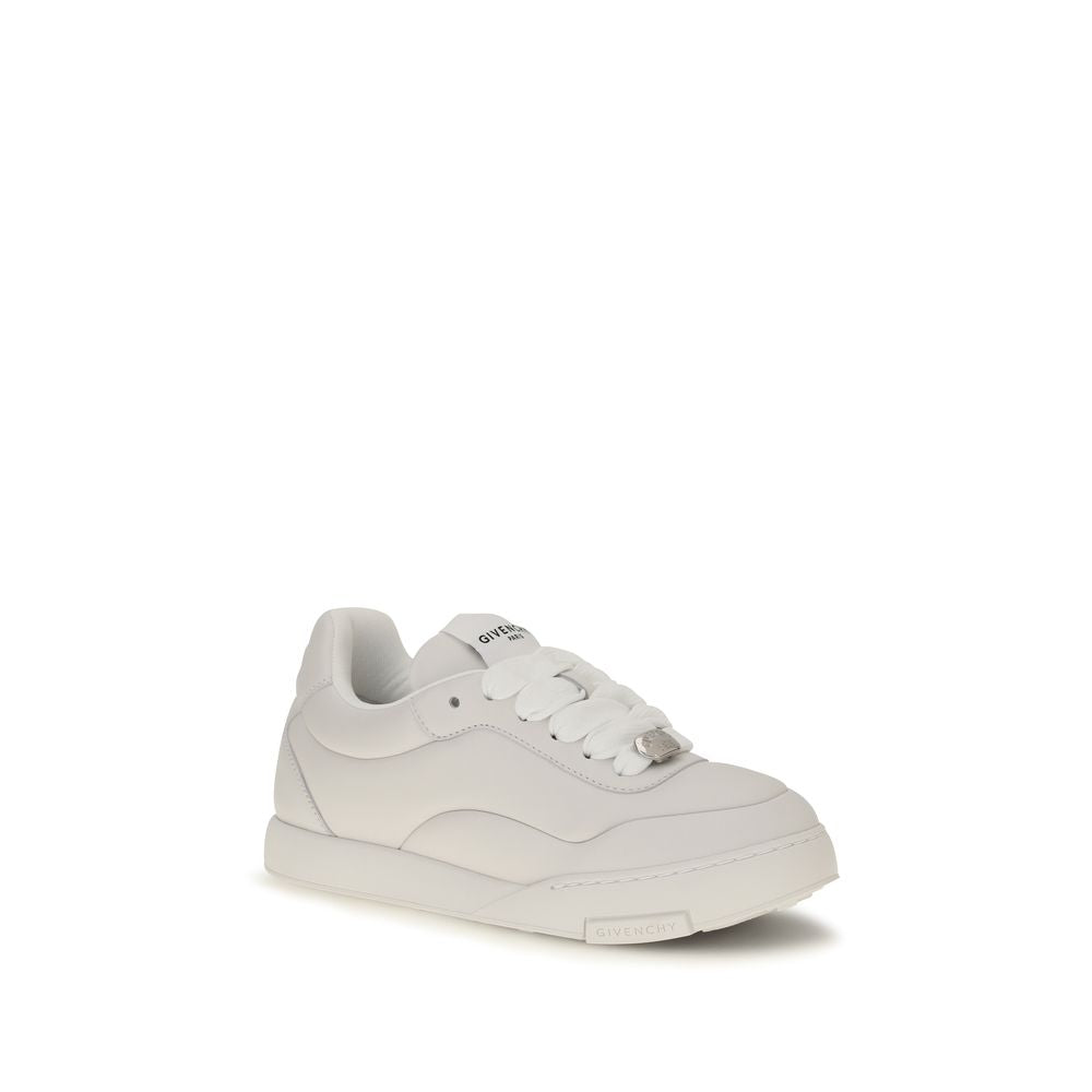 Givenchy Weiße Lammleder Ovis Aries Low-Top-Sneaker
