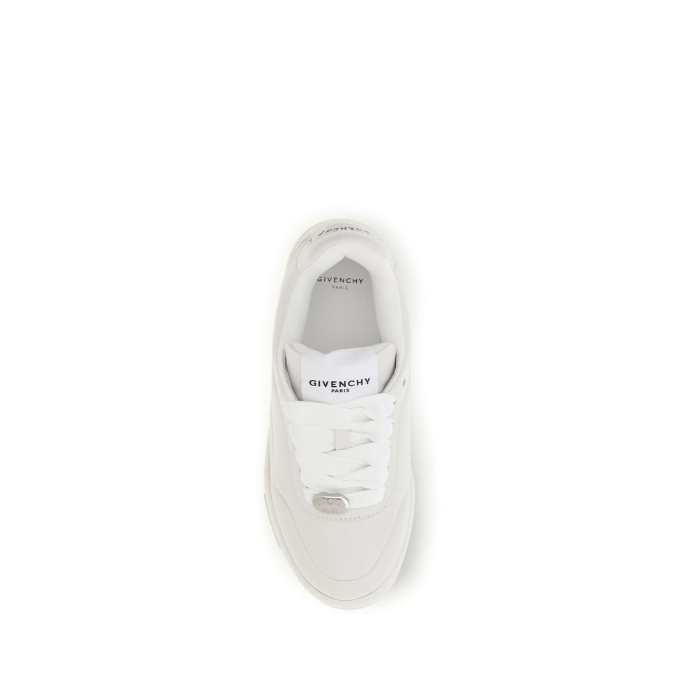 Givenchy Weiße Lammleder Ovis Aries Low-Top-Sneaker