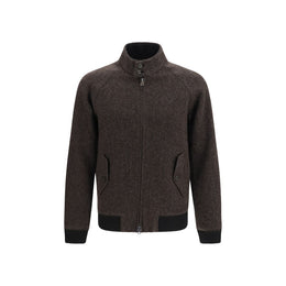 Baracuta Braune Bikerjacke aus Viskose