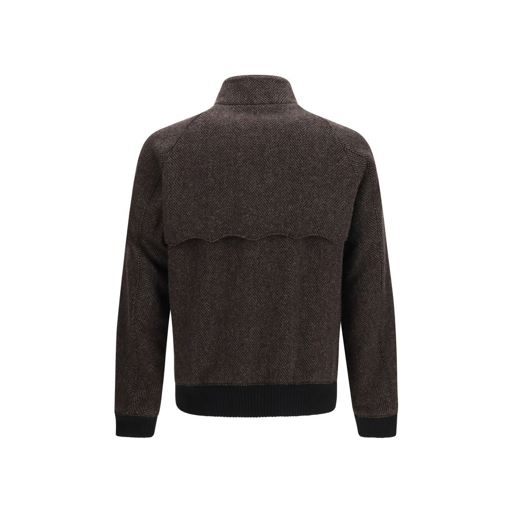 Baracuta Braune Bikerjacke aus Viskose