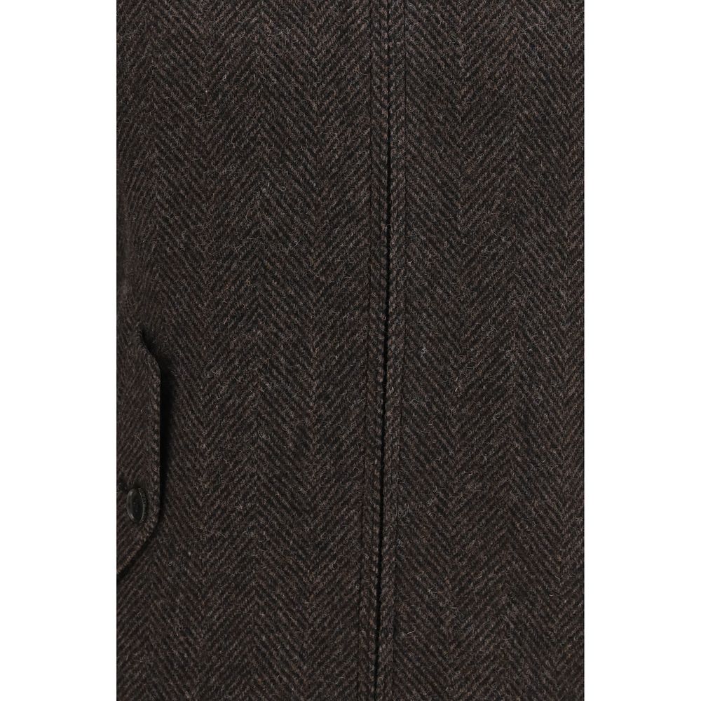 Baracuta Braune Bikerjacke aus Viskose