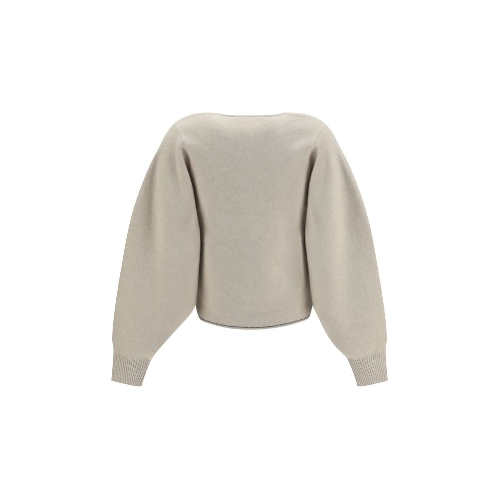 Jacquemus Beige Woll Cardigan Oves Aries