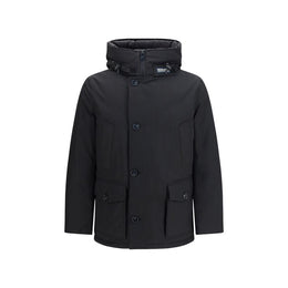 Woolrich Schwarze Baumwoll-Shell-Jacke