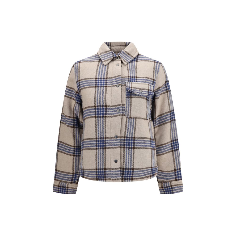 Woolrich Beige Woll Oves Aries Jacke