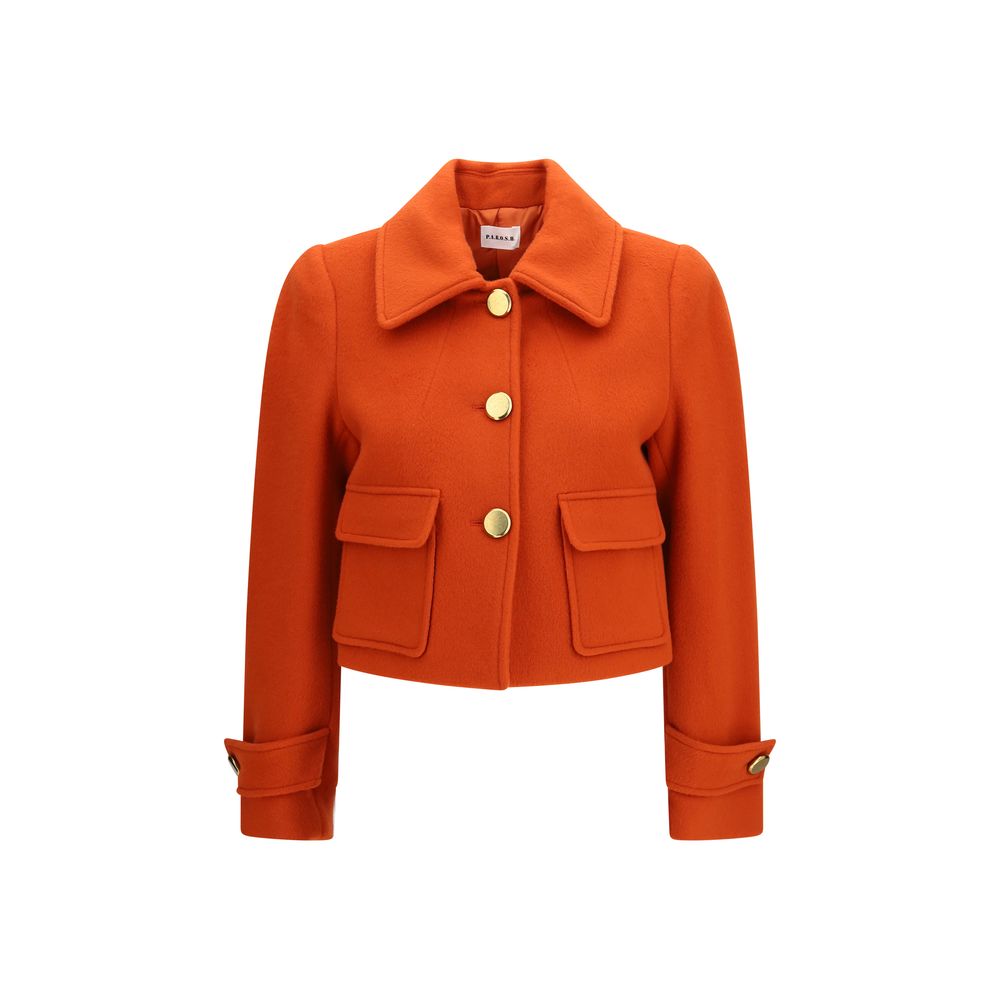 P.A.R.O.S.H. Orange Wool Oves Aries Langjacke