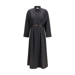 P.A.R.O.S.H. Graues Wollkleid Oves Aries Casual