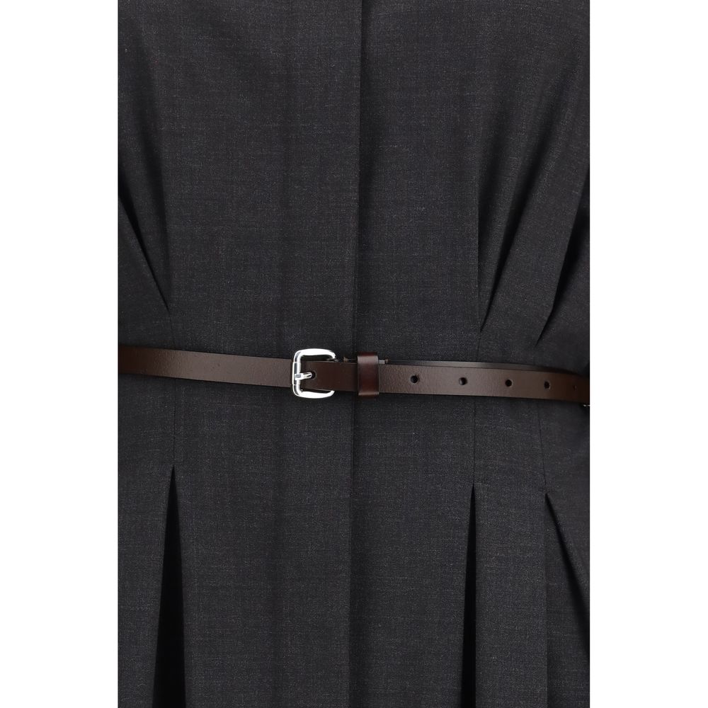 P.A.R.O.S.H. Graues Wollkleid Oves Aries Casual
