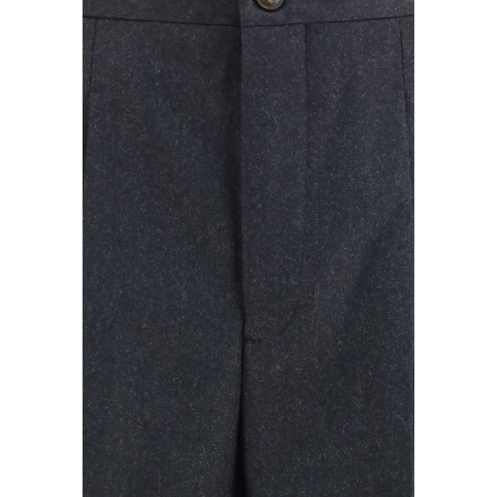 Umit Benan Graue Hose aus Wolle Ovis Aries