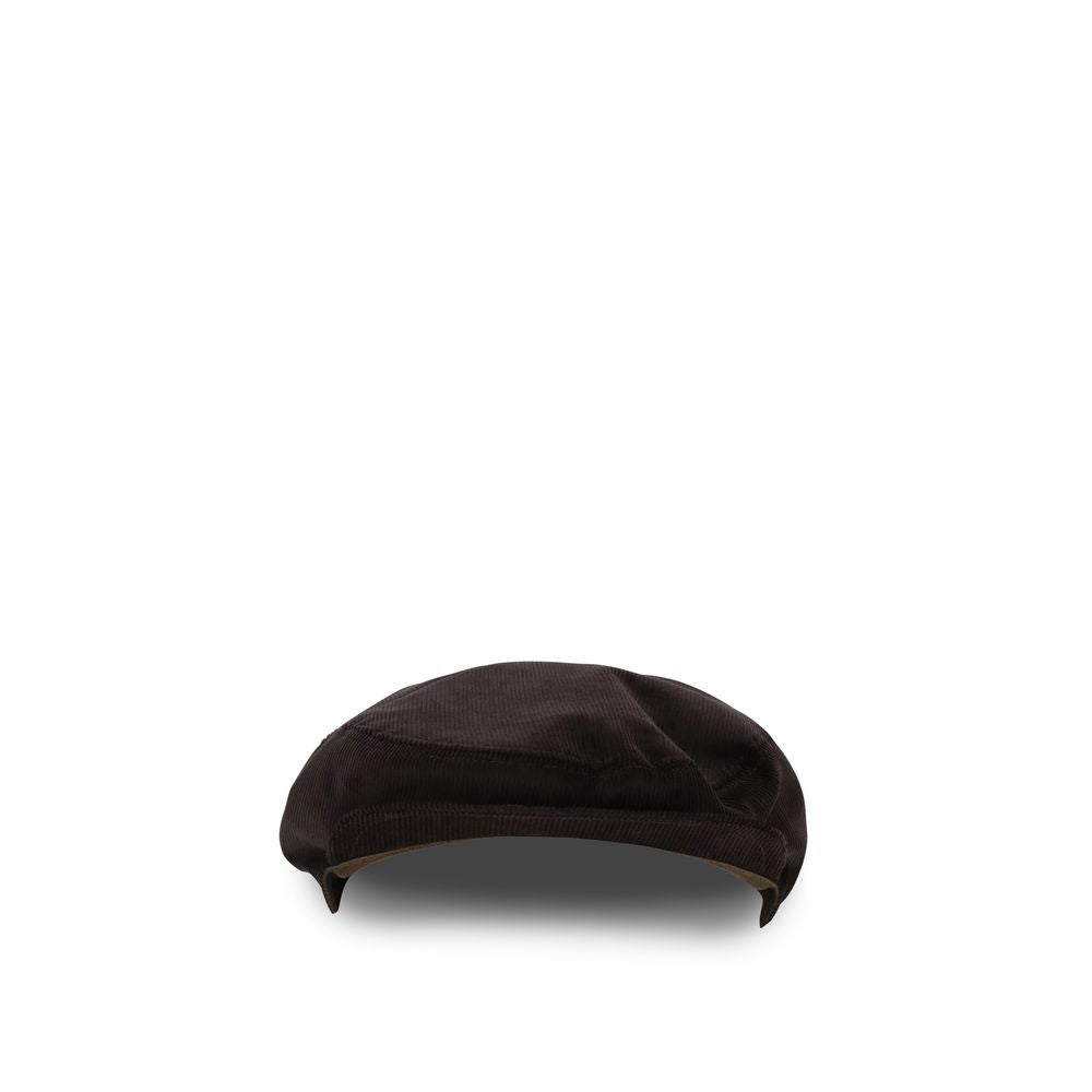 Dolce & Gabbana Braune Baumwoll-Flatcap