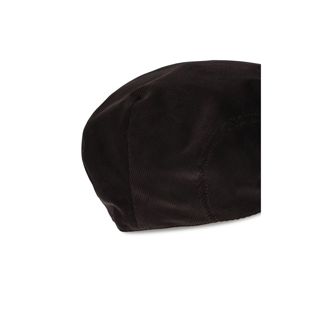 Dolce & Gabbana Braune Baumwoll-Flatcap