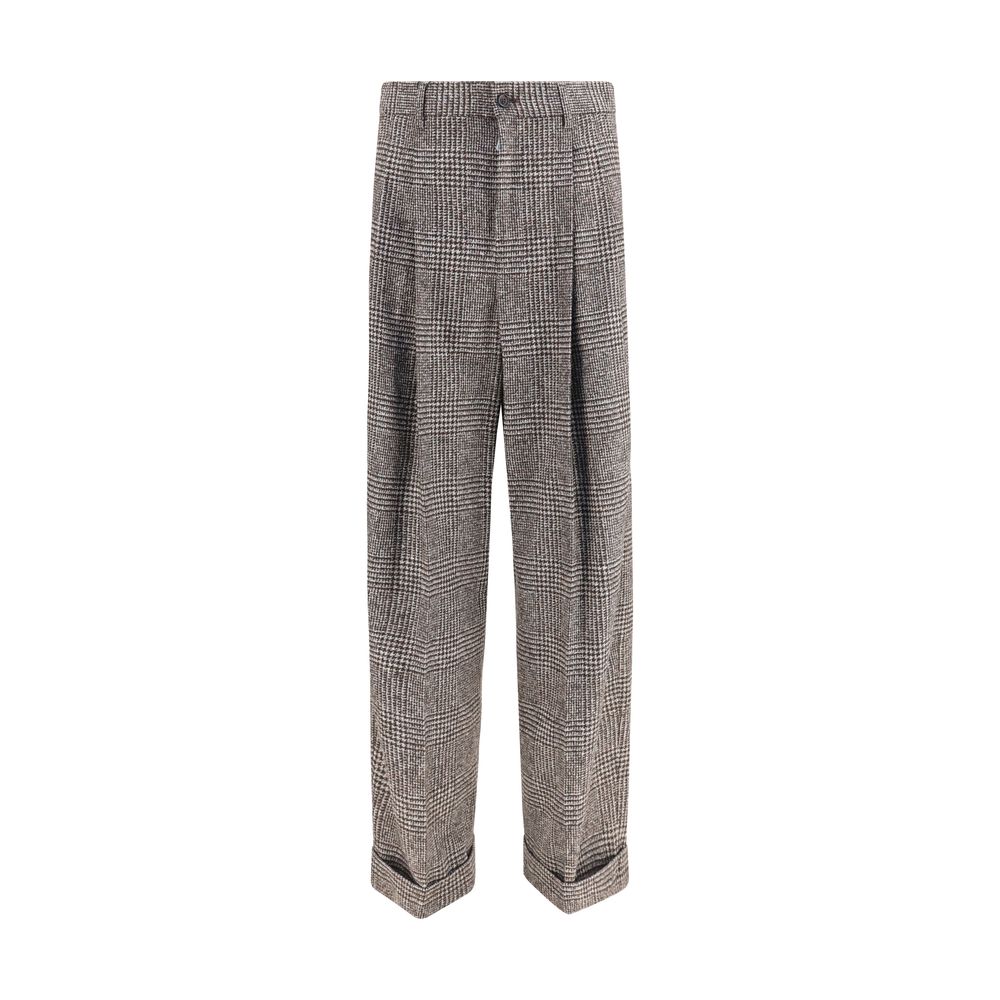 Dolce & Gabbana Braune Hose aus Alpakawolle Vicugna Pacos
