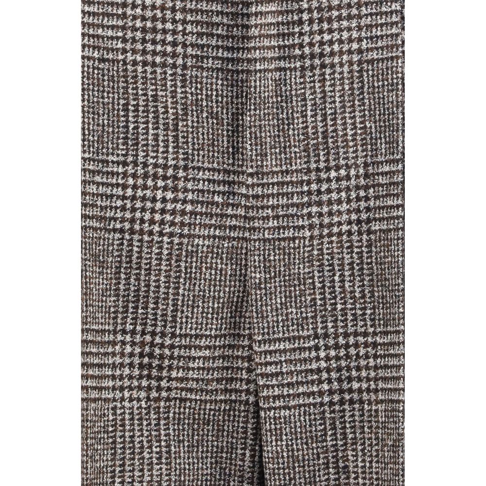Dolce & Gabbana Braune Hose aus Alpakawolle Vicugna Pacos