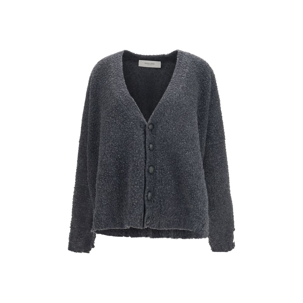 Golden Goose Grauer Woll Cardigan Ovis Aries