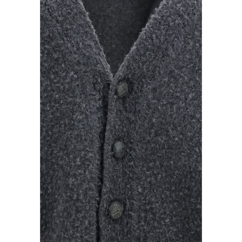 Golden Goose Grauer Woll Cardigan Ovis Aries