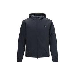 Fred Perry Schwarze Polyamid-Shell-Jacke