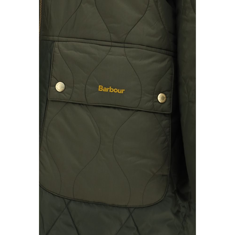 Barbour Bicolor-Polyester-Bomberjacke