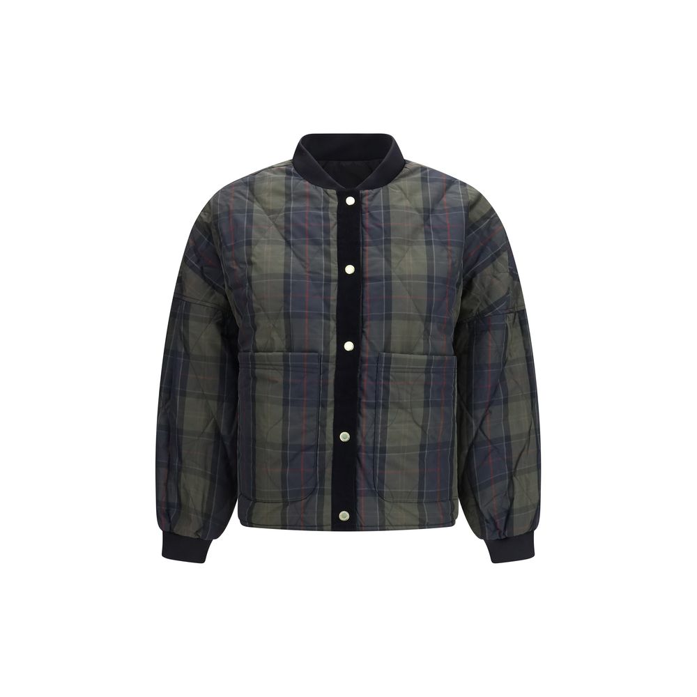 Barbour Schwarzer Bomber aus Polyester