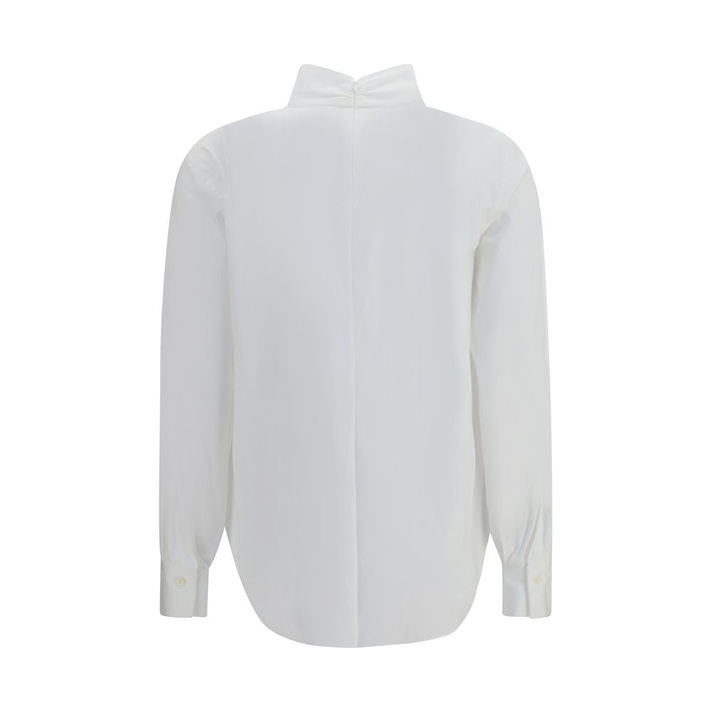 Brunello Cucinelli Weiße Baumwollbluse