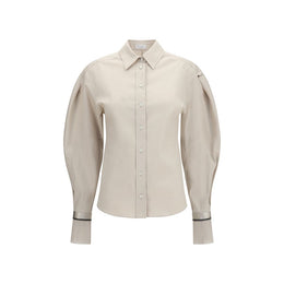 Brunello Cucinelli Beige Cotton Shirt
