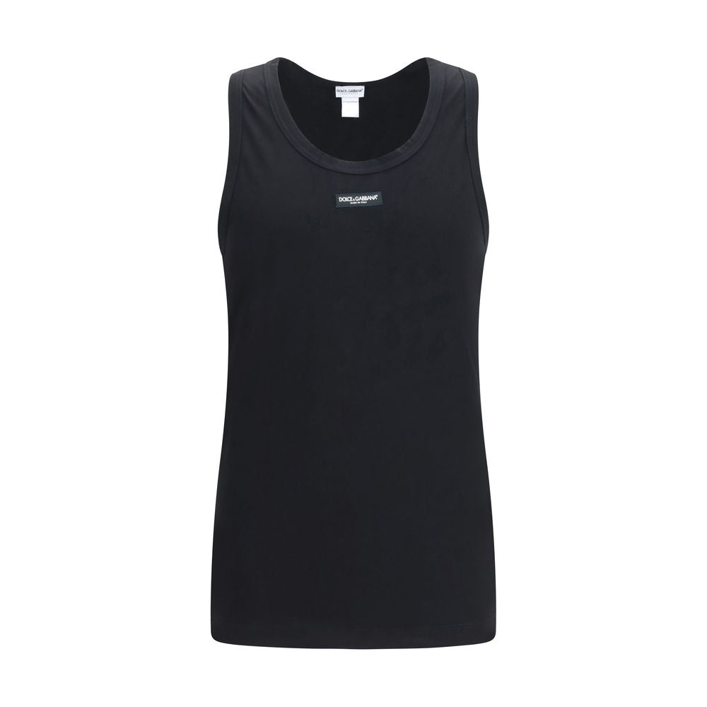 Dolce & Gabbana Schwarzes Baumwoll-Top