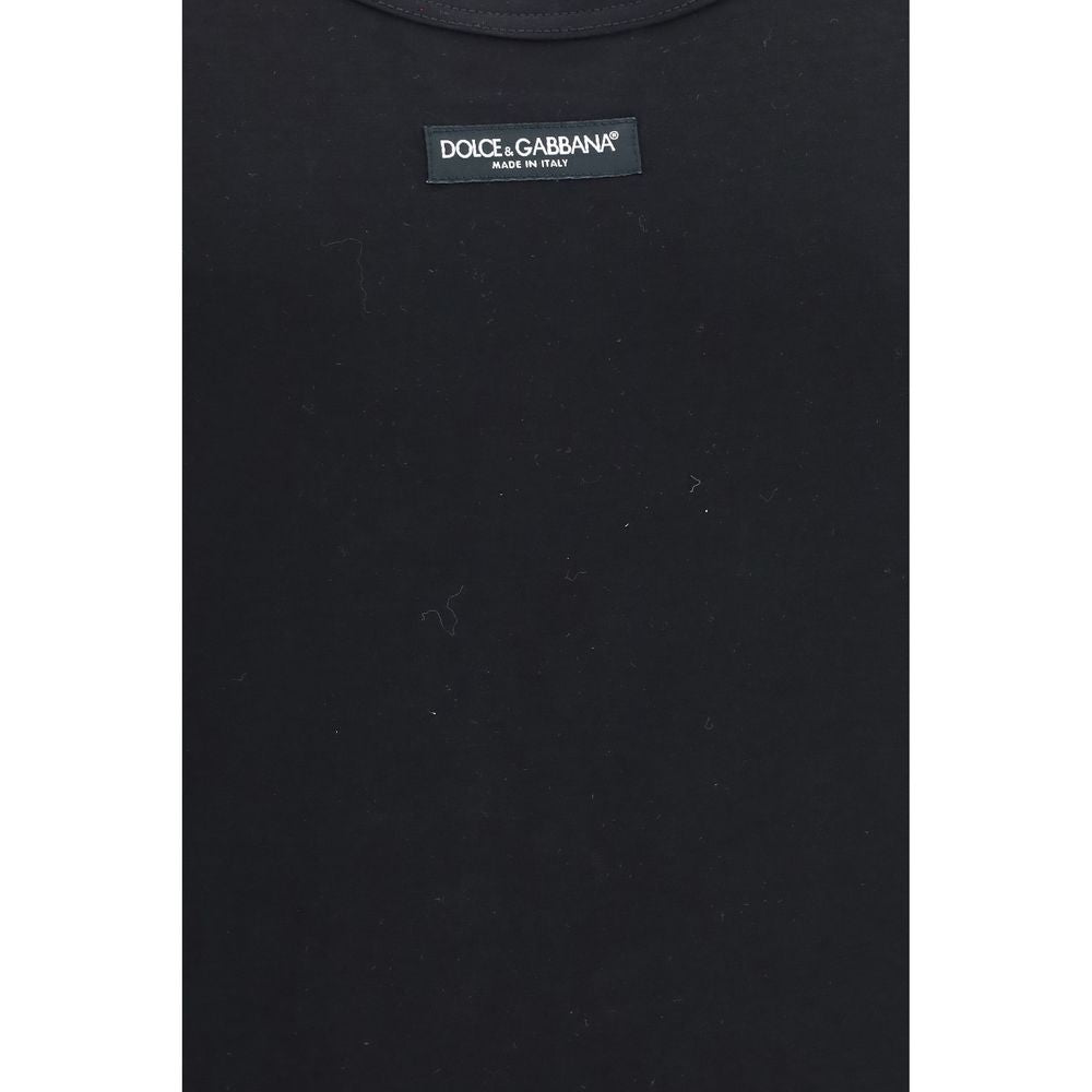 Dolce & Gabbana Schwarzes Baumwoll-Top