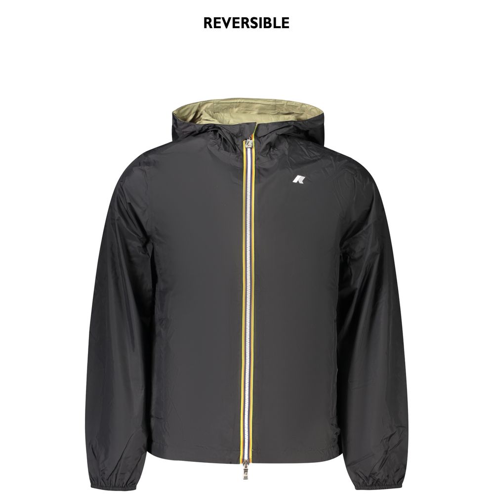 K-WAY Schwarze Nylon-Shell-Jacke