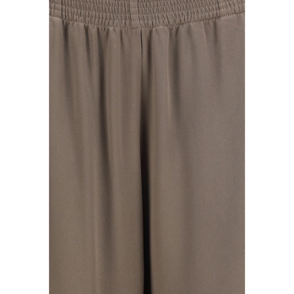 Fabiana Filippi Braune Viskose-Freizeithose