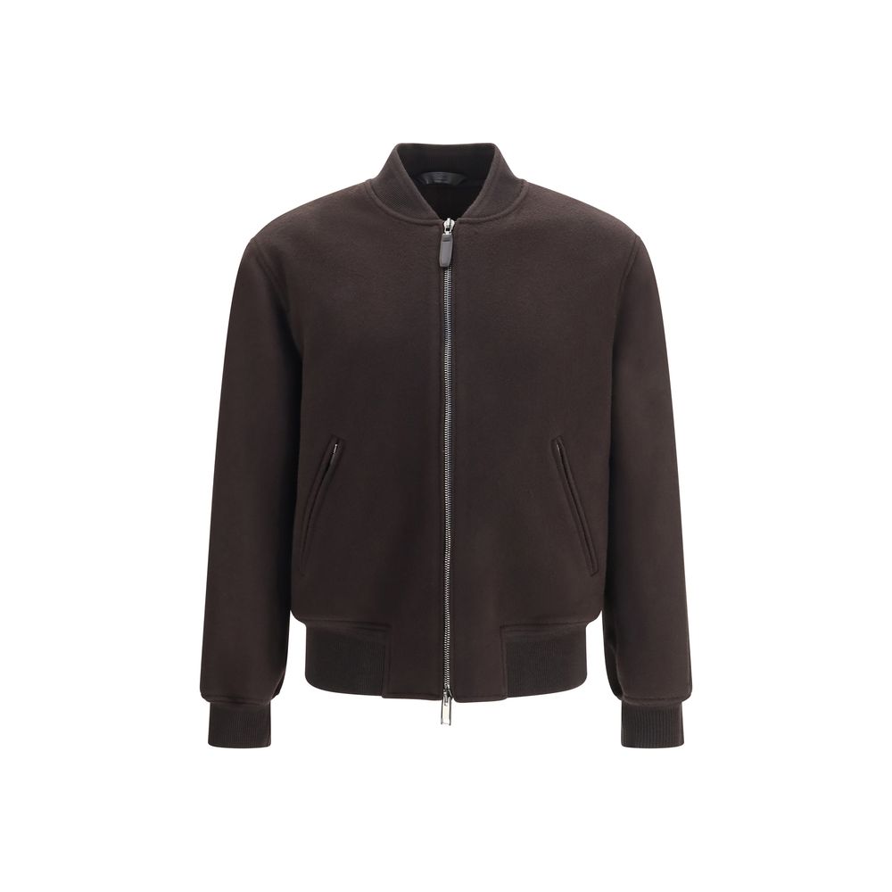 Brioni Brauner Woll-Bomber Aries