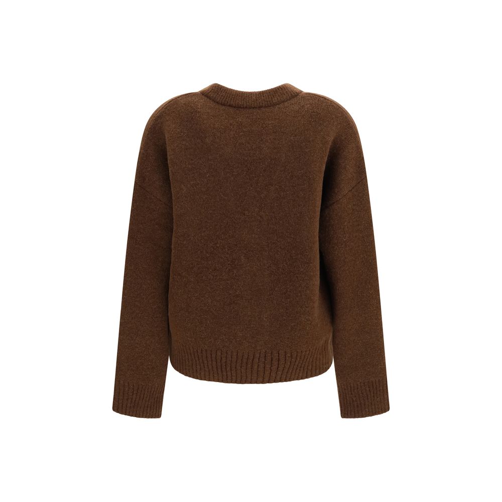 Ami Paris Brauner Alpaka Vicugna Pacos Cardigan
