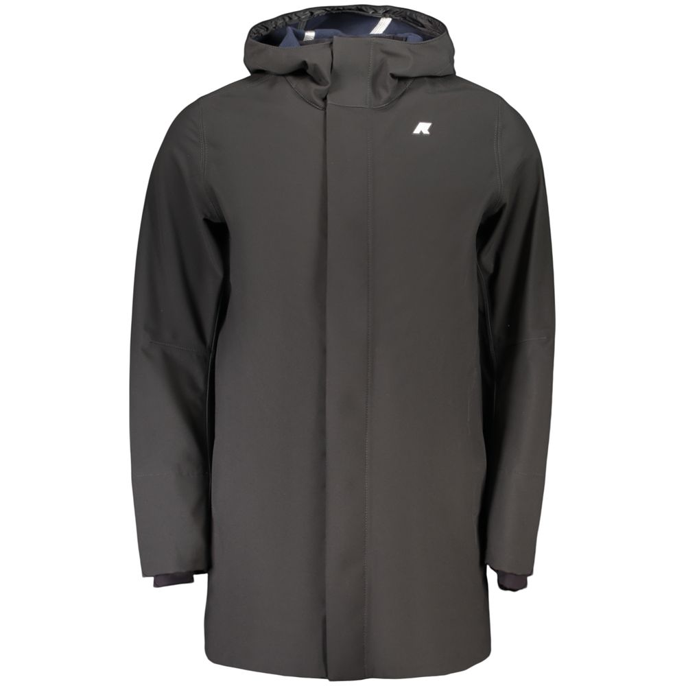 K-WAY Schwarze Polyester-Herrenjacke