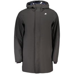 K-WAY Schwarze Polyester-Herrenjacke