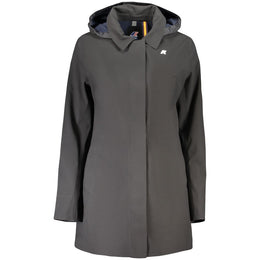 K-WAY Schwarze Damenjacke aus Polyester